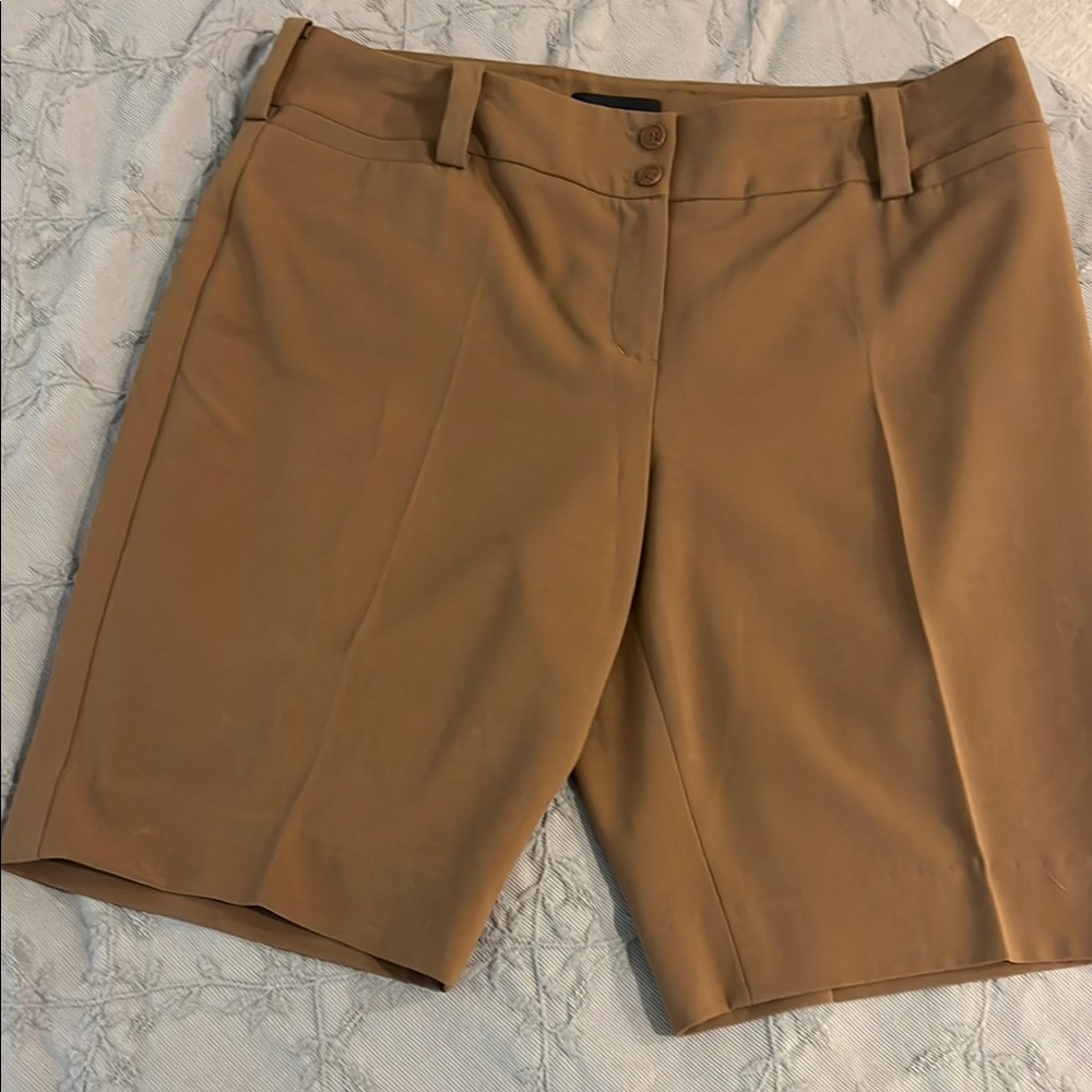 Focus 2000 Tan Bermuda Shorts Business Casual